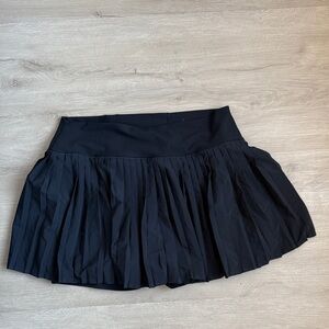Abercrombie & Fitch Black Pleated Skort